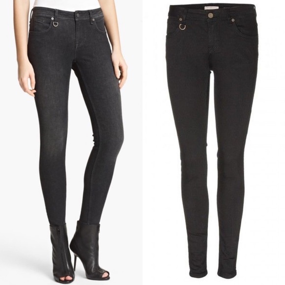 Burberry Denim - Burberry Brit Westbourne Black Skinny Ankle Jeans 25